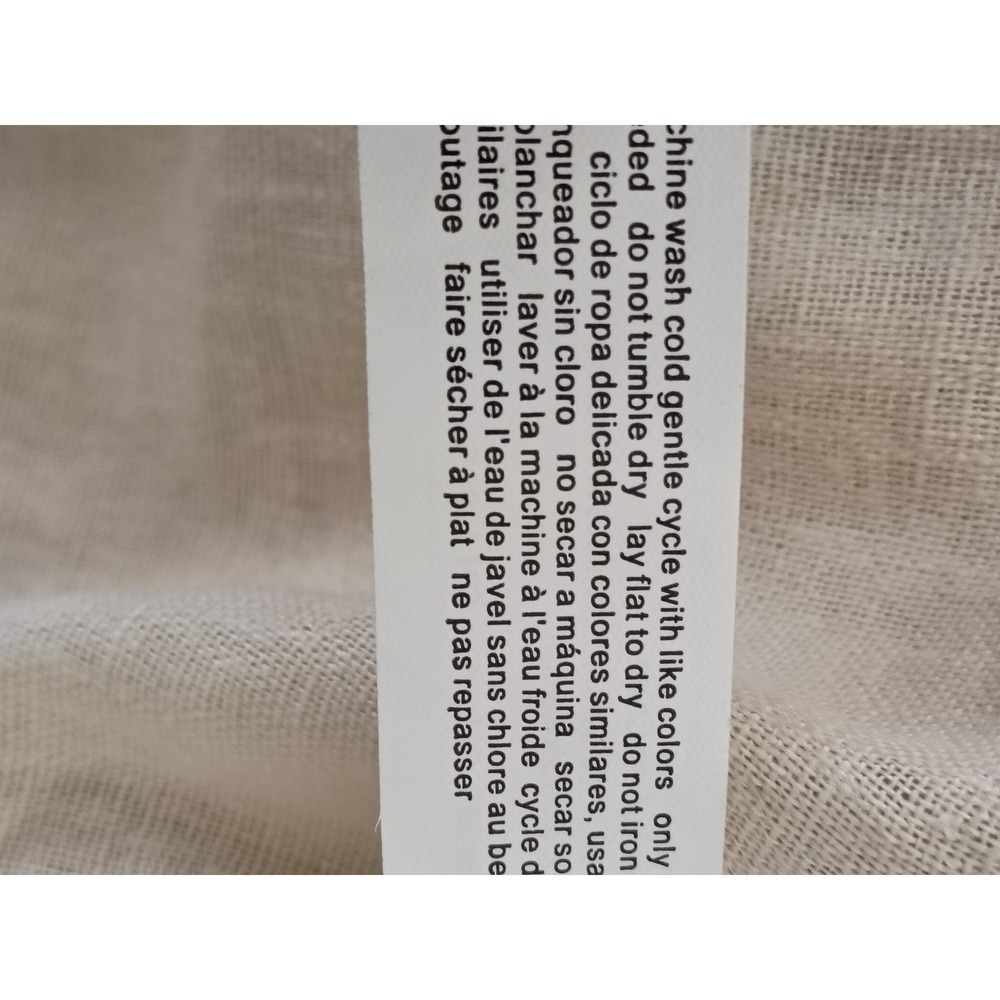 NWT ELOQUI Linen Blend Paperbag Waist Cropped Pants Beige Fits L/XL $XXX Coastal - Picture 11 of 14